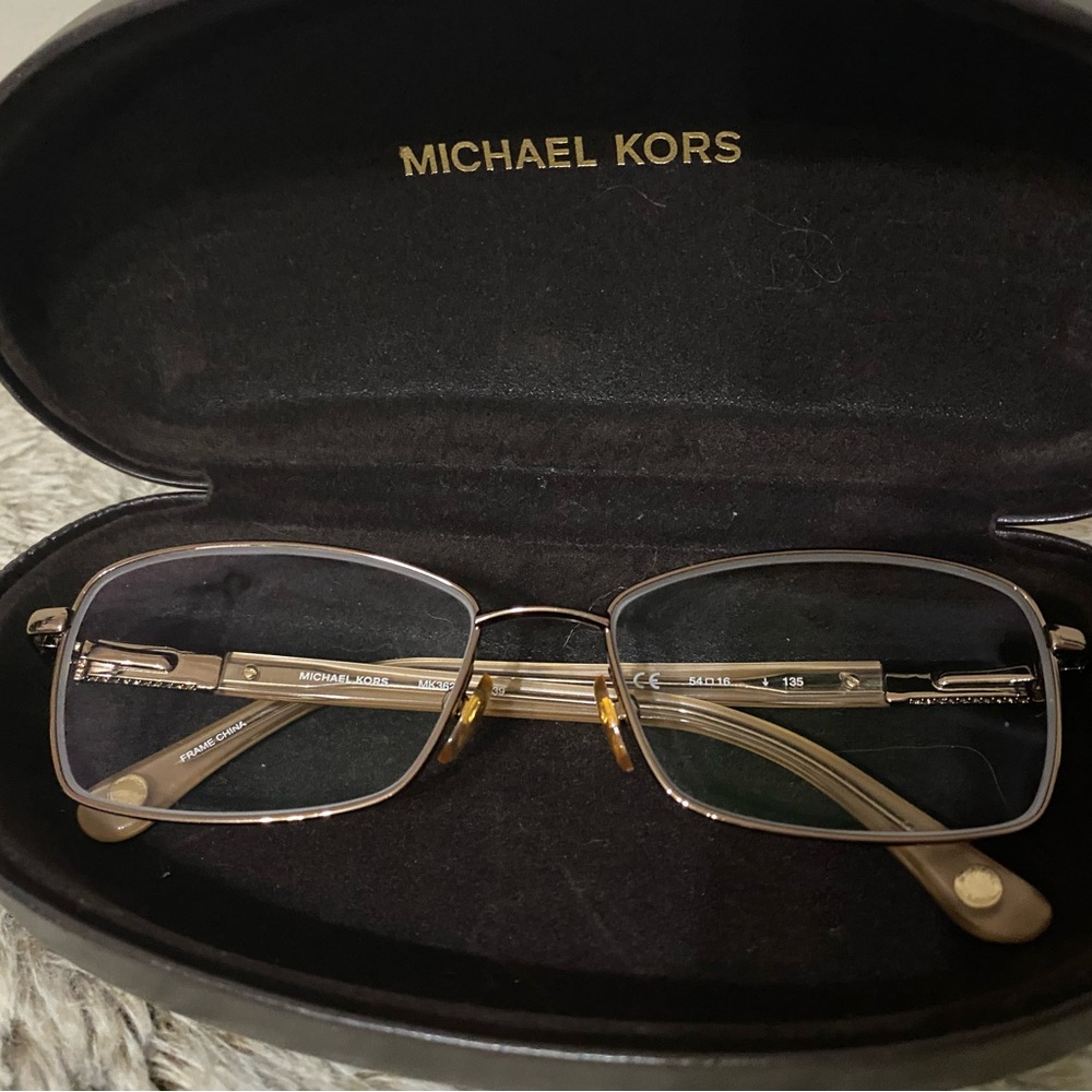 Michael Kors Black and Gold Eyewear